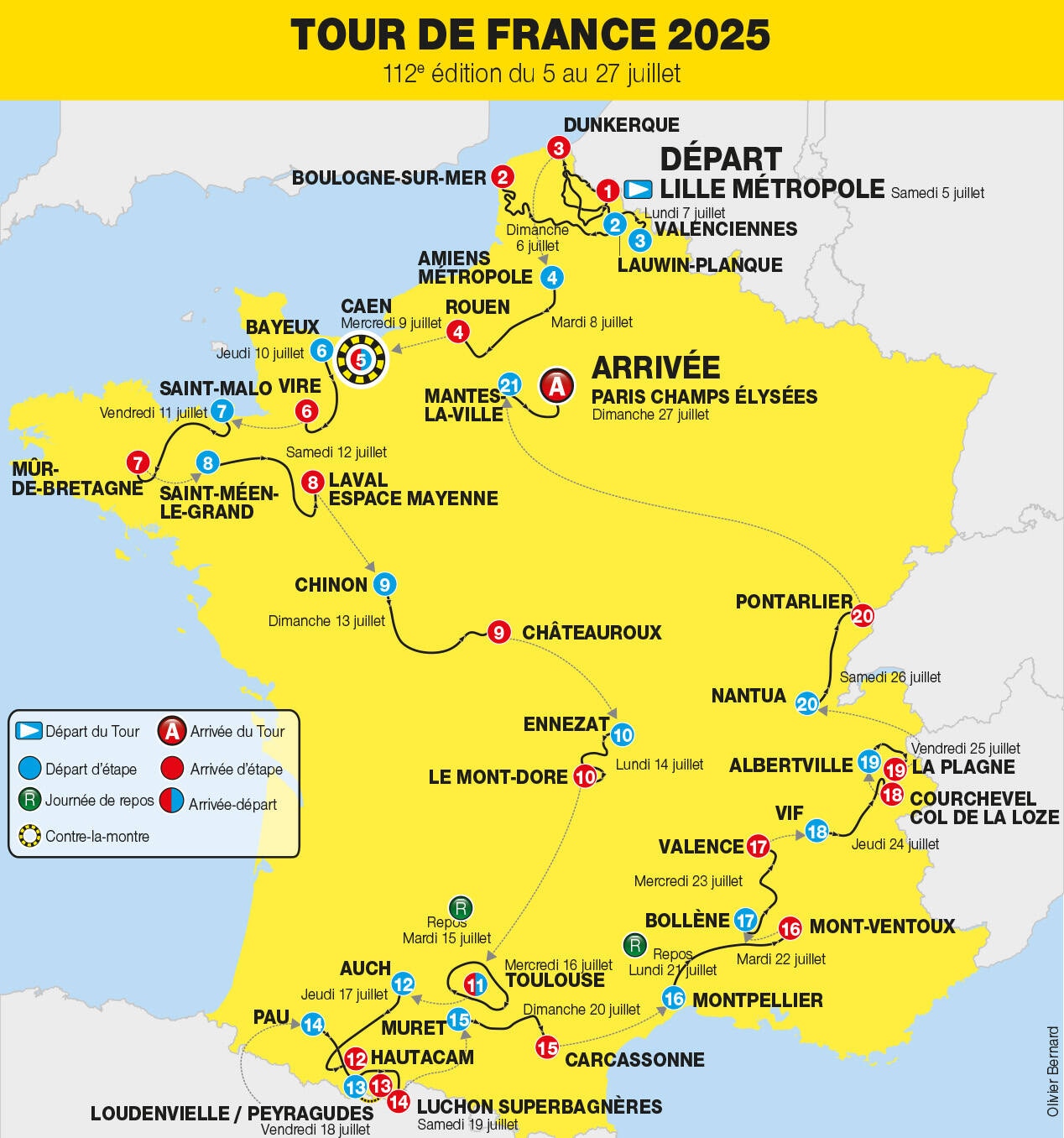 Tour de France cycliste 2025 : des consignes à respecter