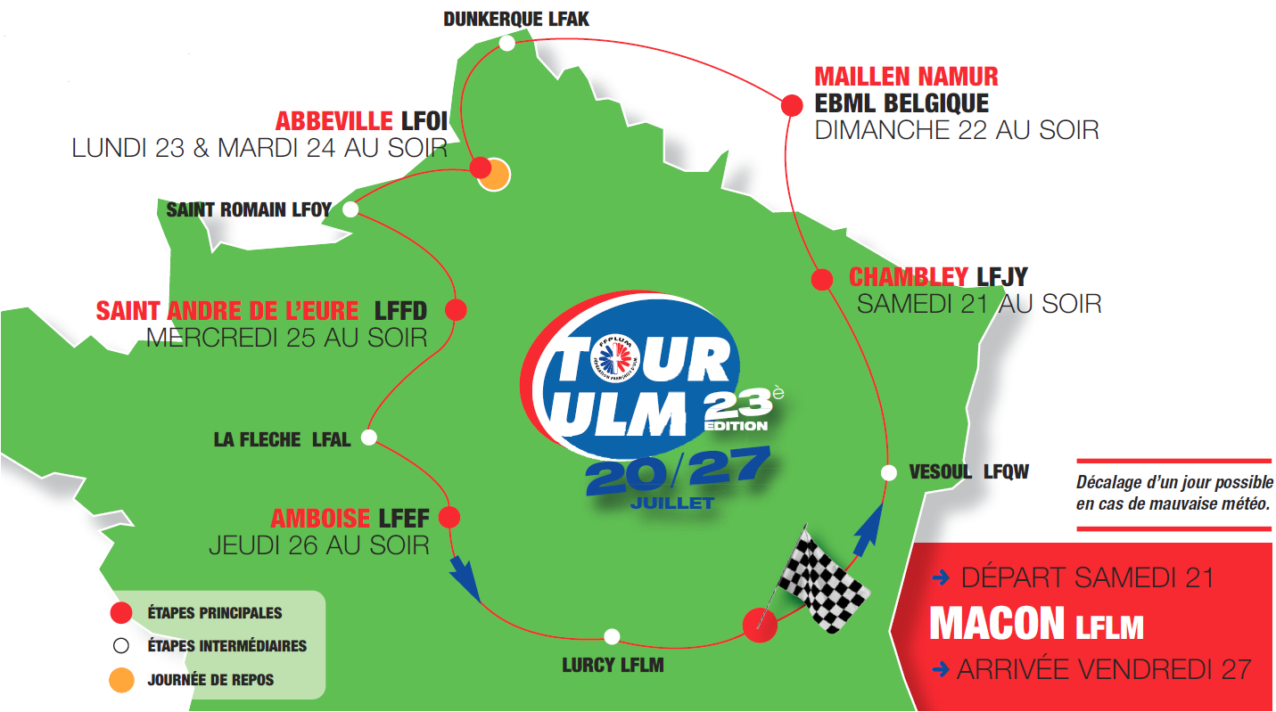 Le blog du Tour ULM 2018
